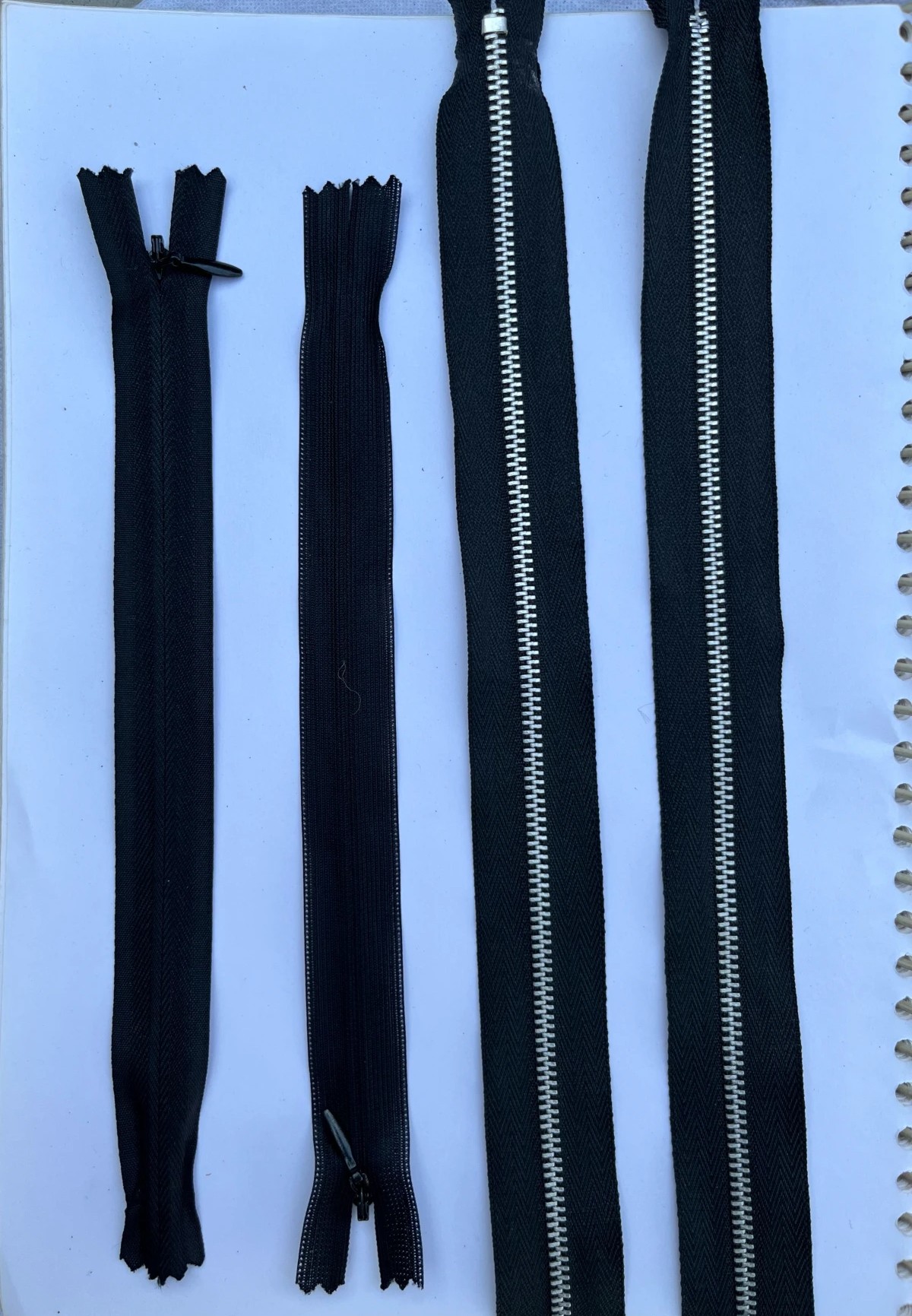 Home concealed land aluminium zipper