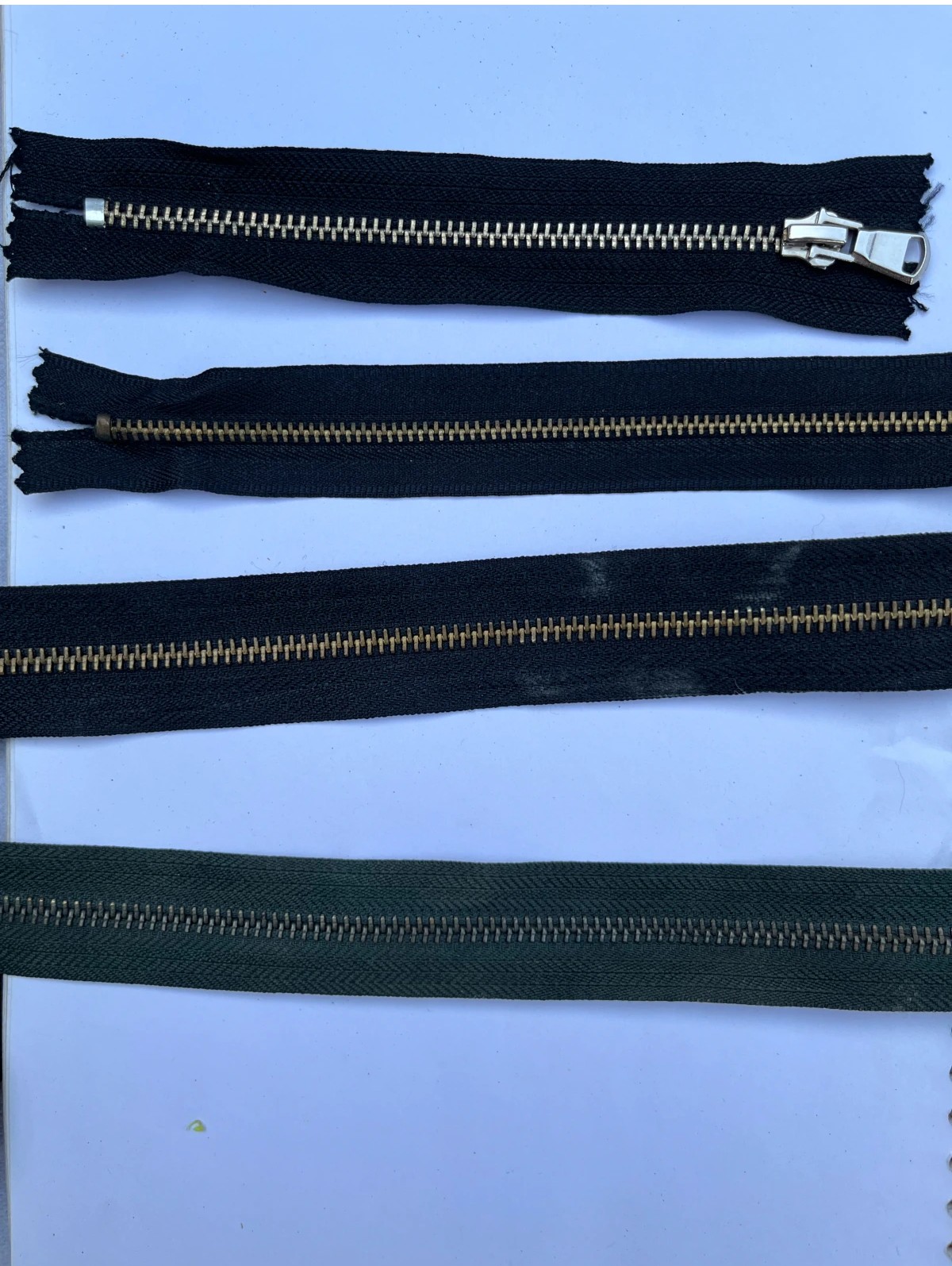 Home metal zipper