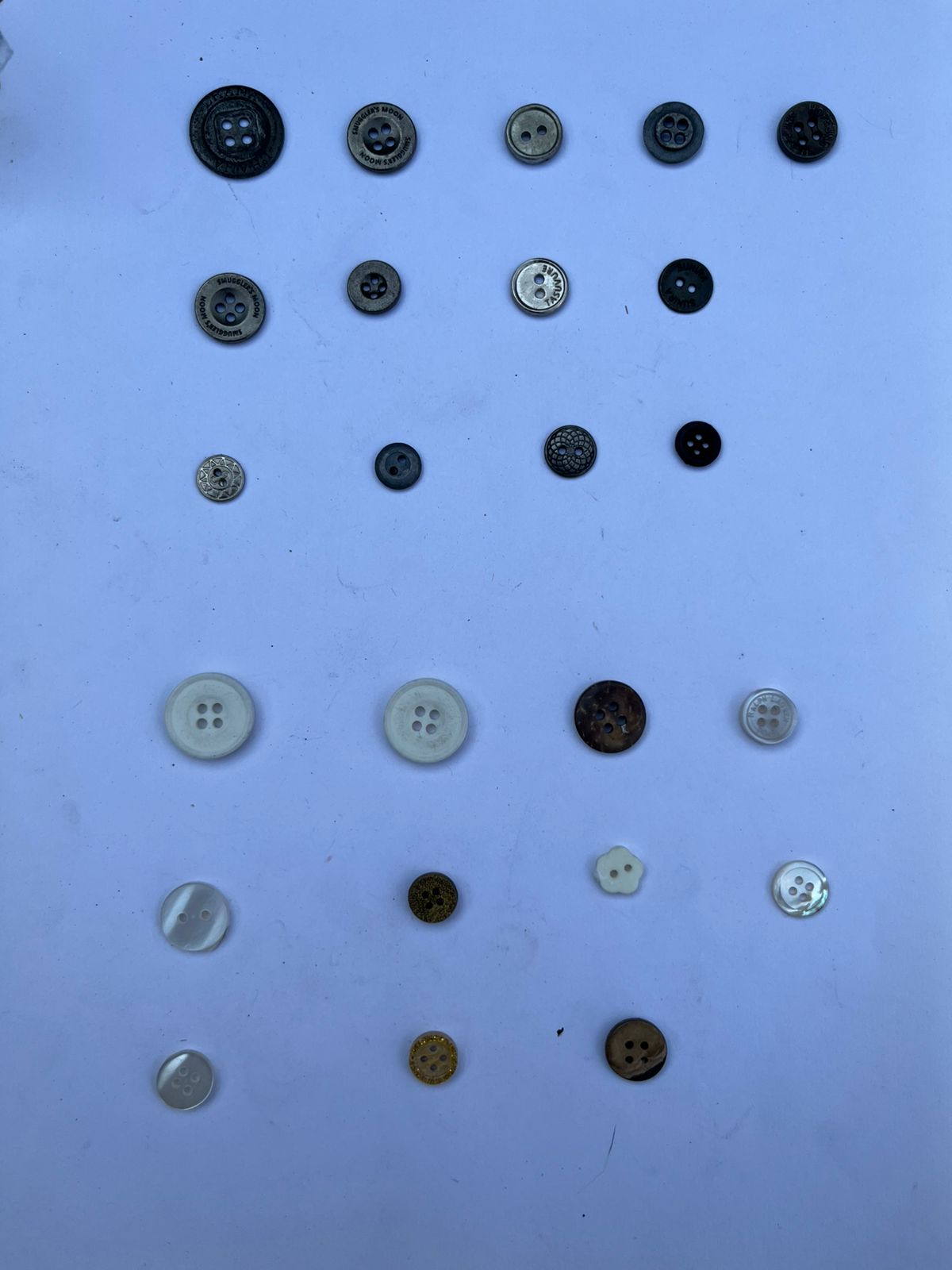 Home metal and polisher button